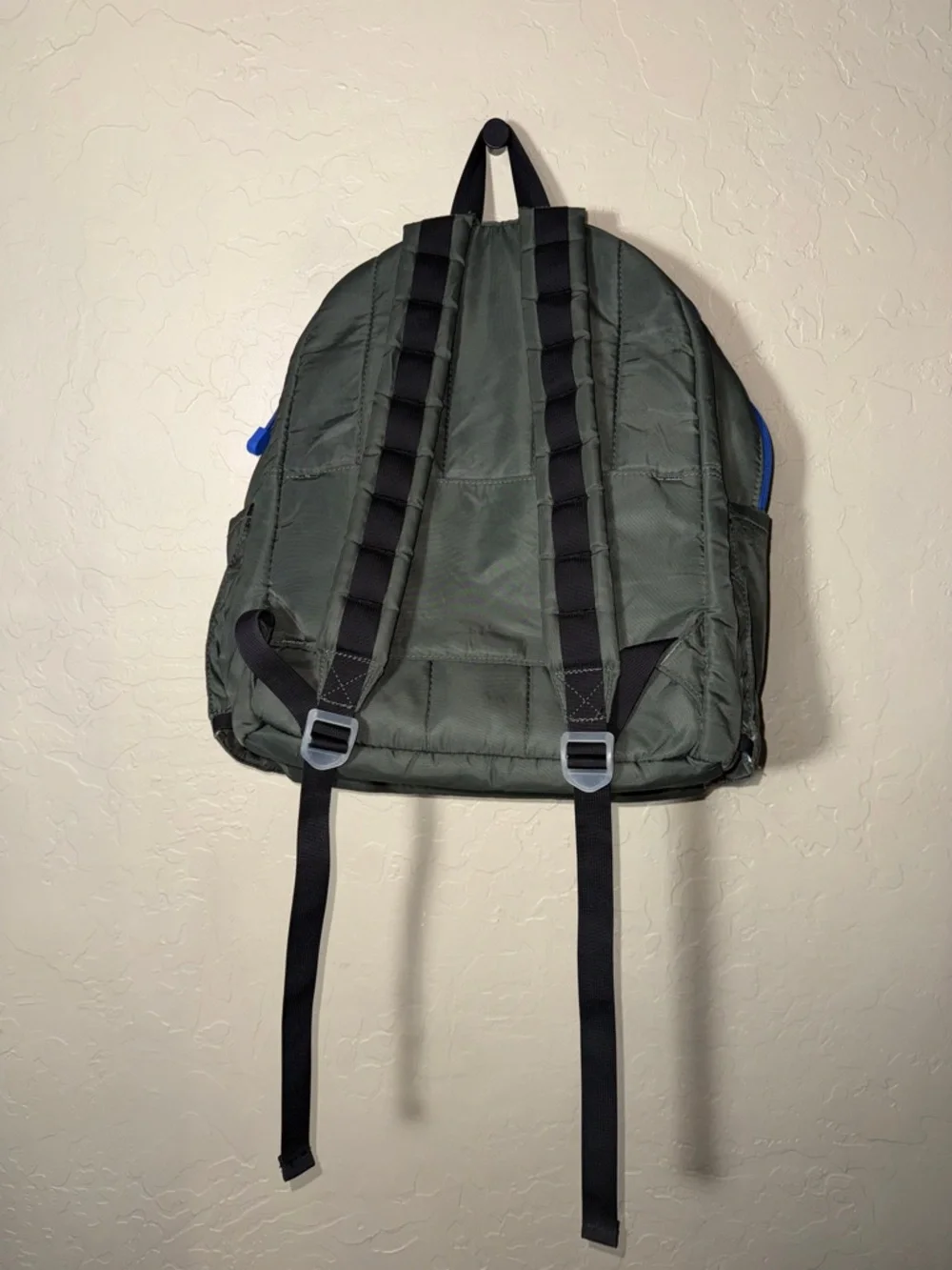 State checkered school backpack